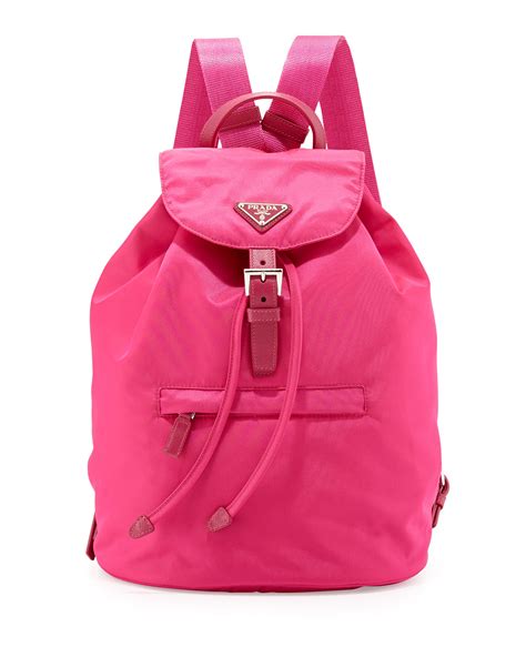 prada vela one shoulder backpack pink|prada backpack large.